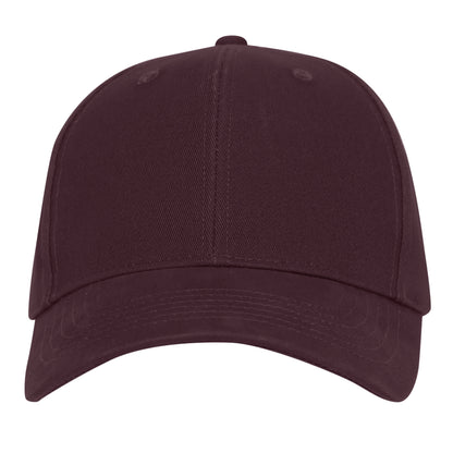 Rothco Supreme Solid Color Low Profile Cap in Maroon – Comfortable Brushed Cotton Twill Baseball Hat