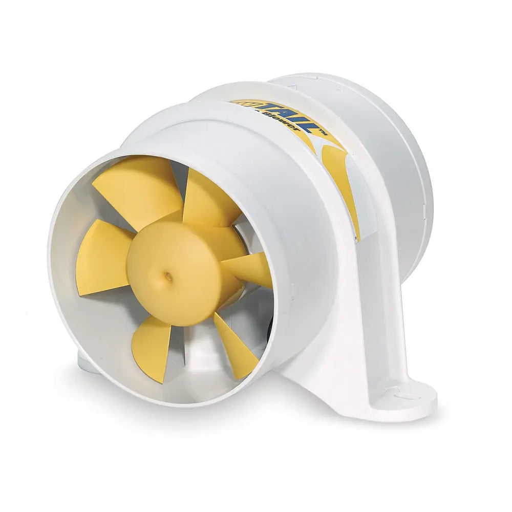 Shurflo by Pentair YELLOWTAIL 4-inch Marine Blower - 12 VDC, 215 CFM for Efficient Ventilation