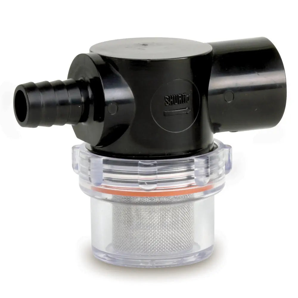 Shurflo by Pentair 255-323 Twist-On Water Strainer with 1/2 Inch Barb Inlet and Clear Bowl