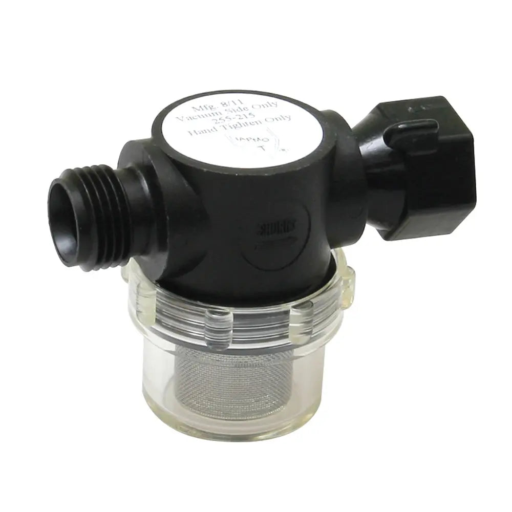 Shurflo by Pentair Swivel Nut Strainer with Clear Bowl for 1/2-inch Pipe Inlet