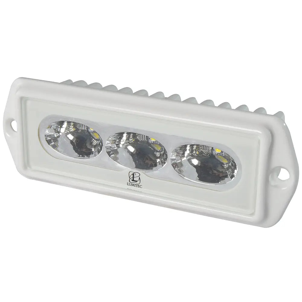 Lumitec CapriLT LED Flood Light – White Finish, Non-Dimming, 1000 Lumens, 12W, 10-30V DC