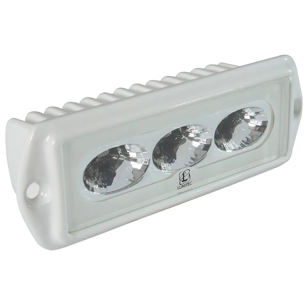 Lumitec CapriLT LED Flood Light – White Finish, Non-Dimming, 1000 Lumens, 12W, 10-30V DC