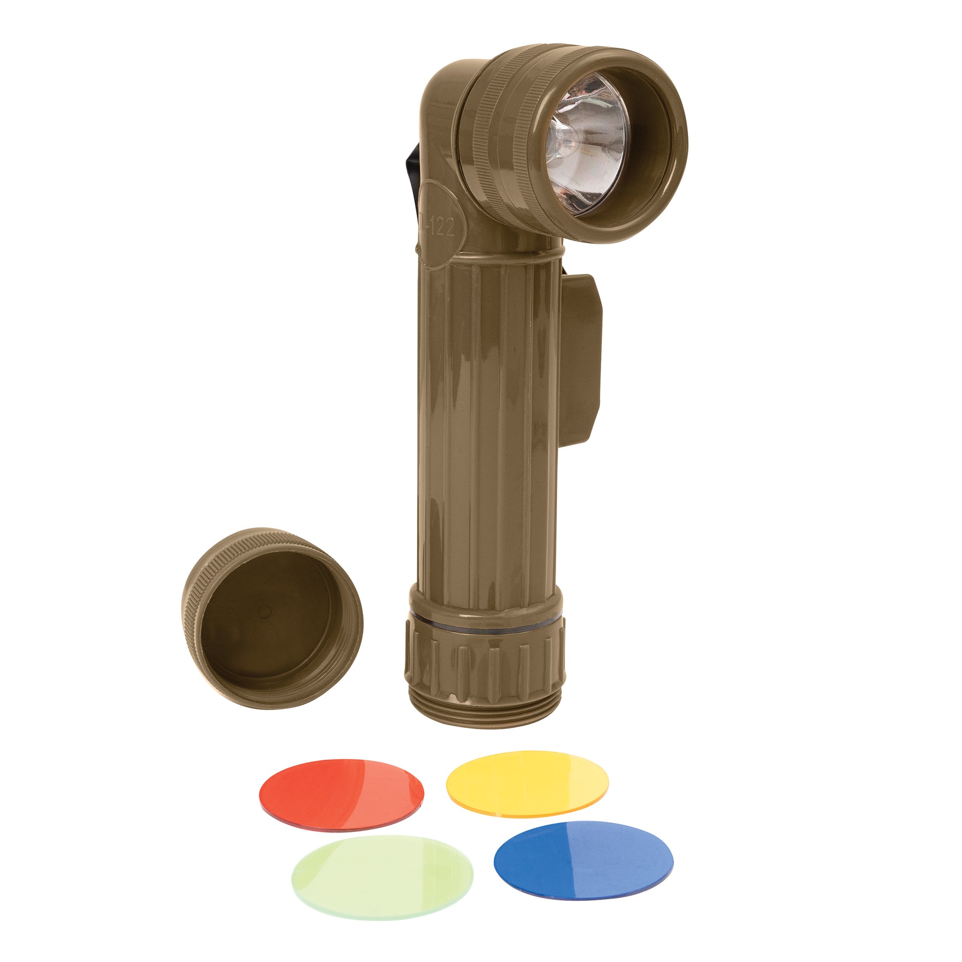 Rothco G.I. Type D-Cell Flashlight in Coyote Brown - Reliable Multi-Mode Emergency Light