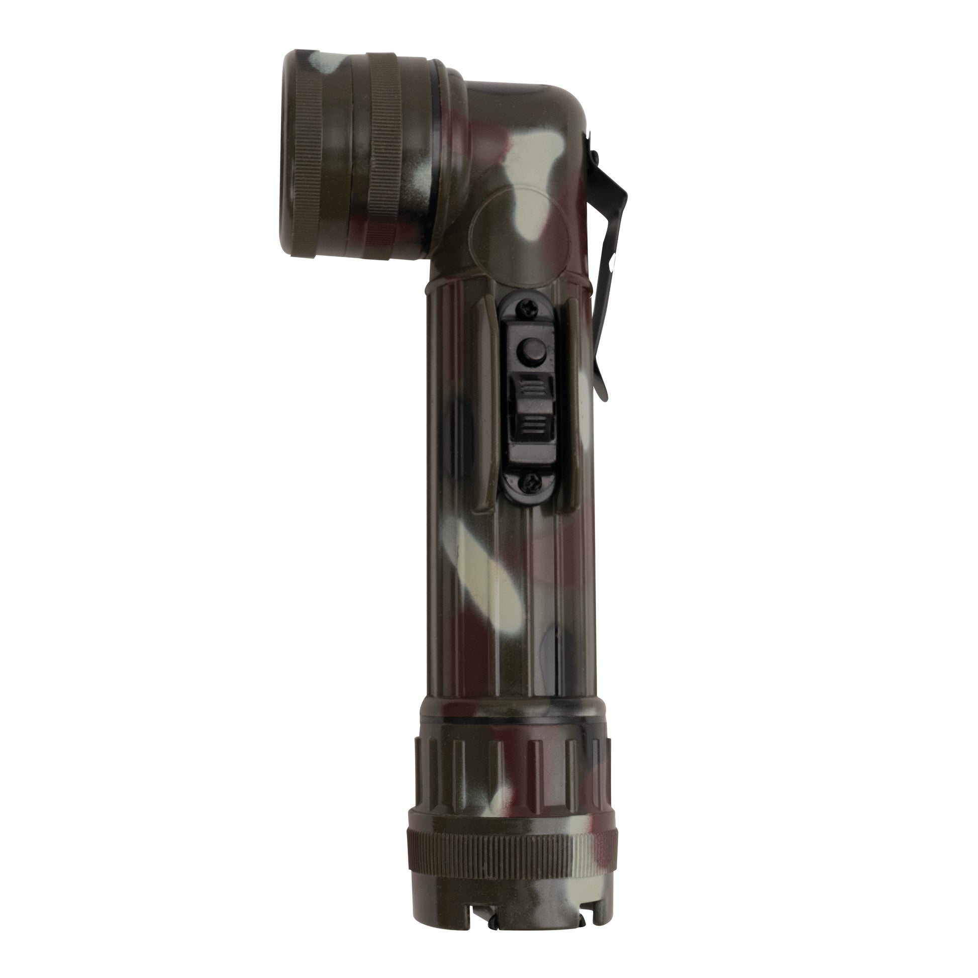 Rothco G.I. Type D-Cell Flashlights in Woodland Camo with Multi-Mode and Signal Functionality