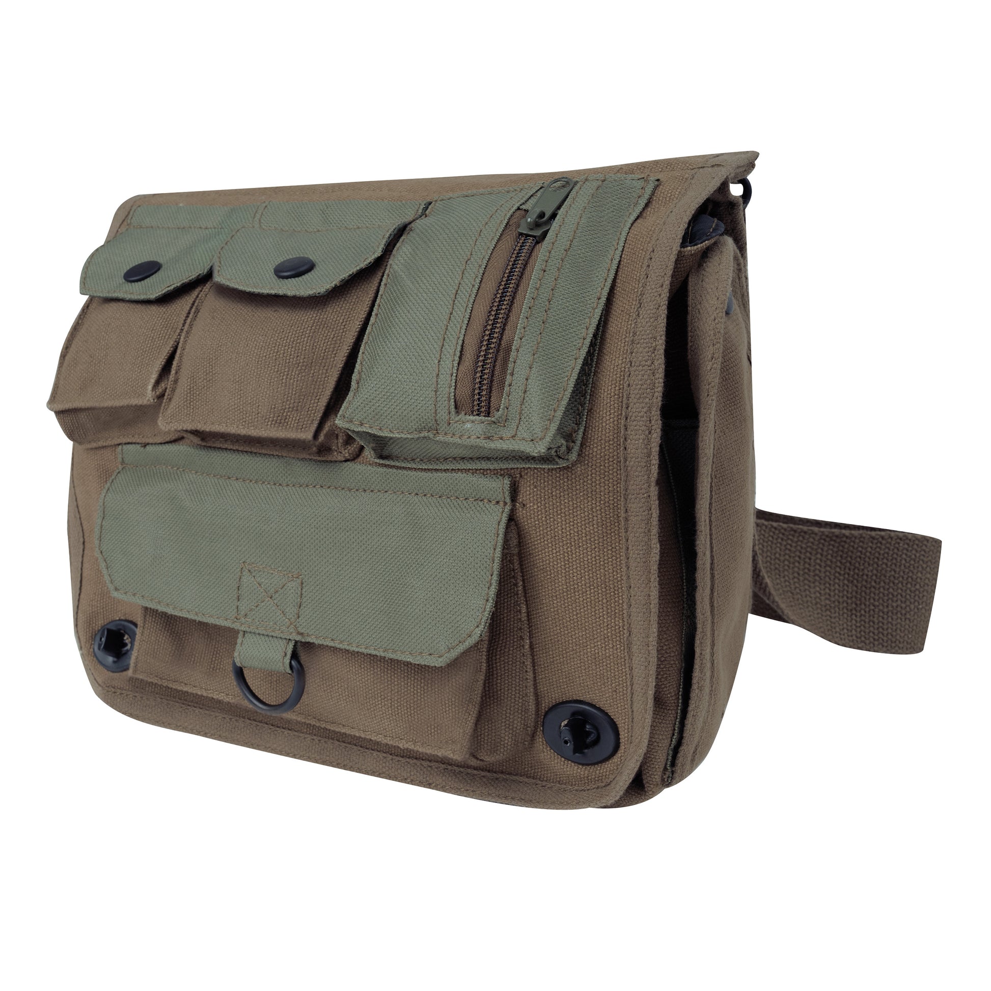 Rothco Venturer Survivor Shoulder Bag Olive Drab – Compact EDC Solution with Water-Resistant Lining and Multiple Pouches