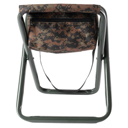 Rothco Deluxe Folding Stool with Pouch in Woodland Digital Camo, Part Number 4556