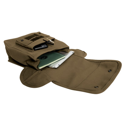Rothco Canvas Map Case Shoulder Bag Olive Drab - Durable Outdoor Organizer
