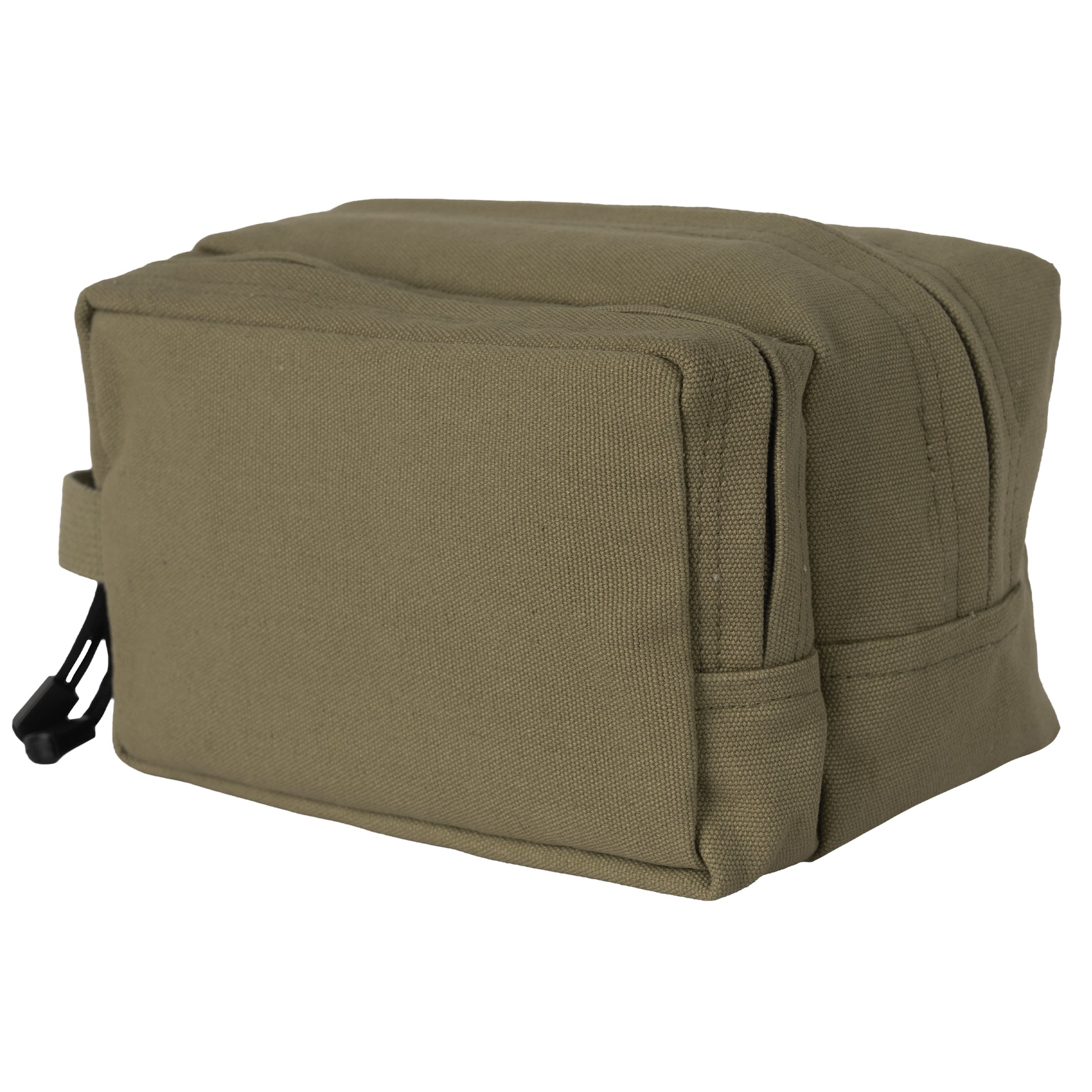 Rothco Canvas Dual Compartment Travel Kit Olive Drab - Durable Waterproof Toiletry Bag
