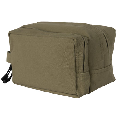 Rothco Canvas Dual Compartment Travel Kit Olive Drab - Durable Waterproof Toiletry Bag