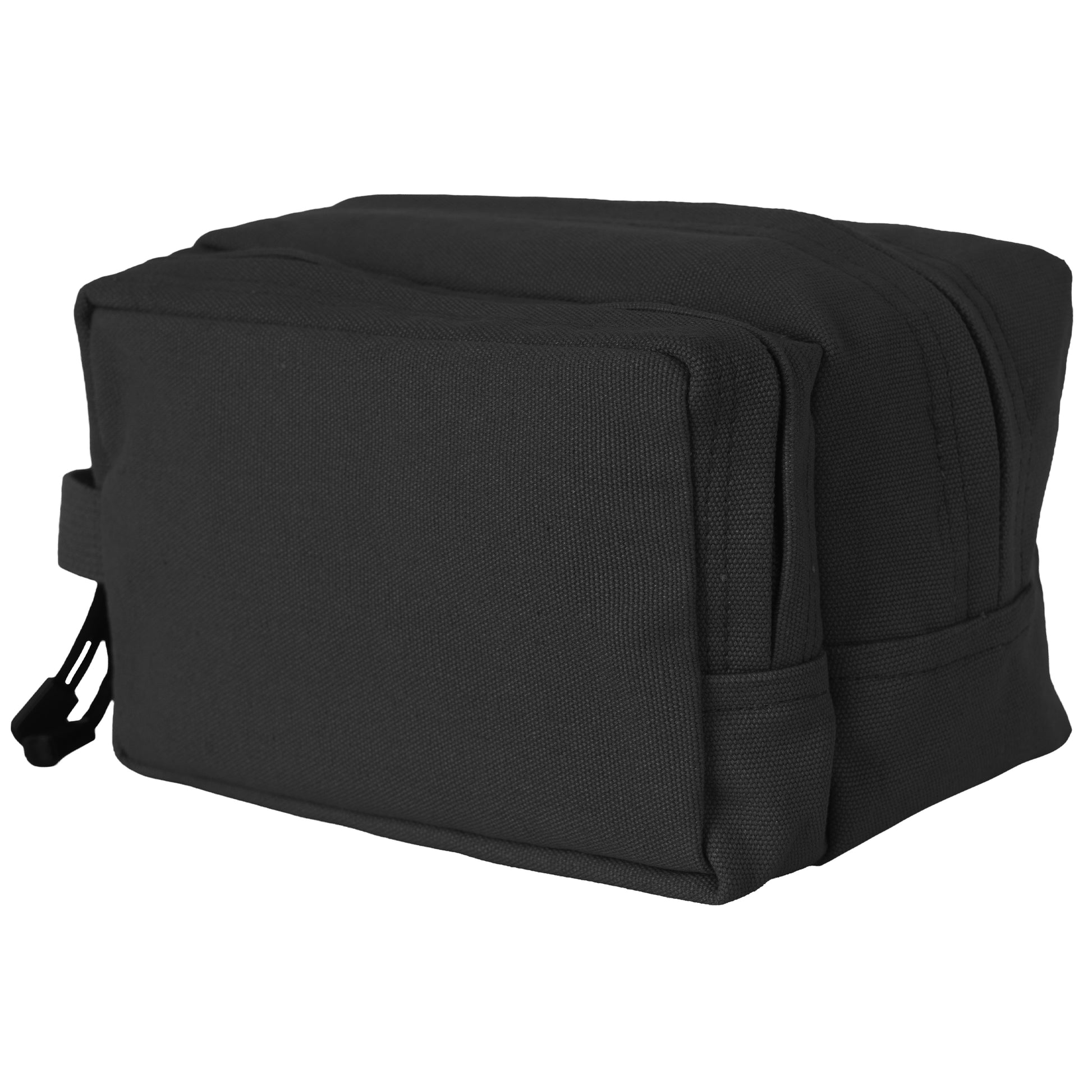 Rothco Canvas Dual Compartment Travel Kit - Black, Part Number 9126-BK