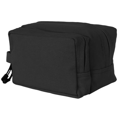 Rothco Canvas Dual Compartment Travel Kit - Black, Part Number 9126-BK
