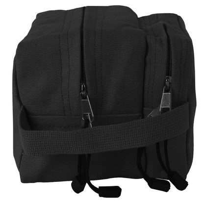 Rothco Canvas Dual Compartment Travel Kit - Black, Part Number 9126-BK