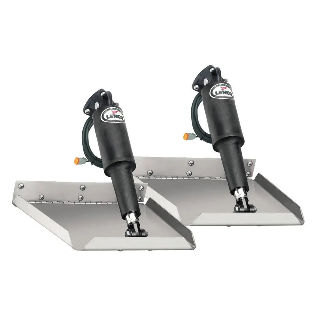 Lenco Marine 15014-101 Edge Mount Trim Tab Kit for Boats, 9 x 12 Inches, 12V Electric Actuators