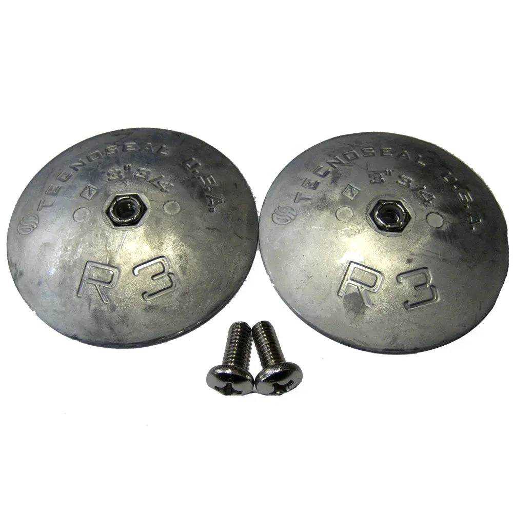 Lenco Marine Sacrificial Anodes - 3-3/4 Inch, 2 Pack with Mounting Screws
