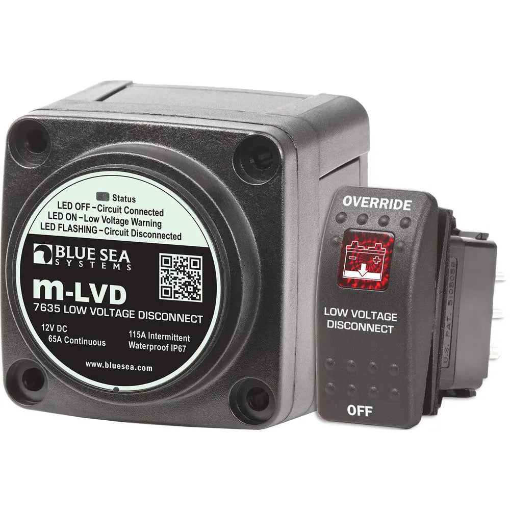 Blue Sea Systems 7635 m-LVD Low Voltage Disconnect for Marine and Vehicle Battery Management
