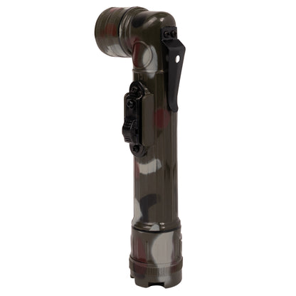 Rothco Mini Army Style Flashlight in Woodland Camo – Compact Waterproof Outdoor Gear