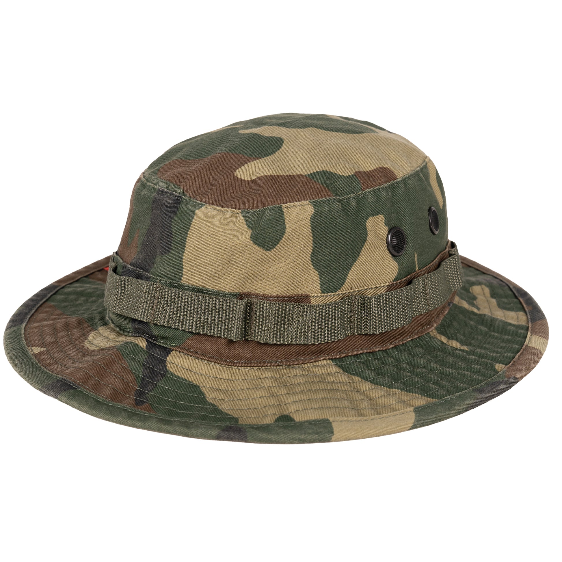 Rothco Vintage Boonie Hat with Woodland Camo Pattern, Size 7, Durable Cotton/Poly Twill