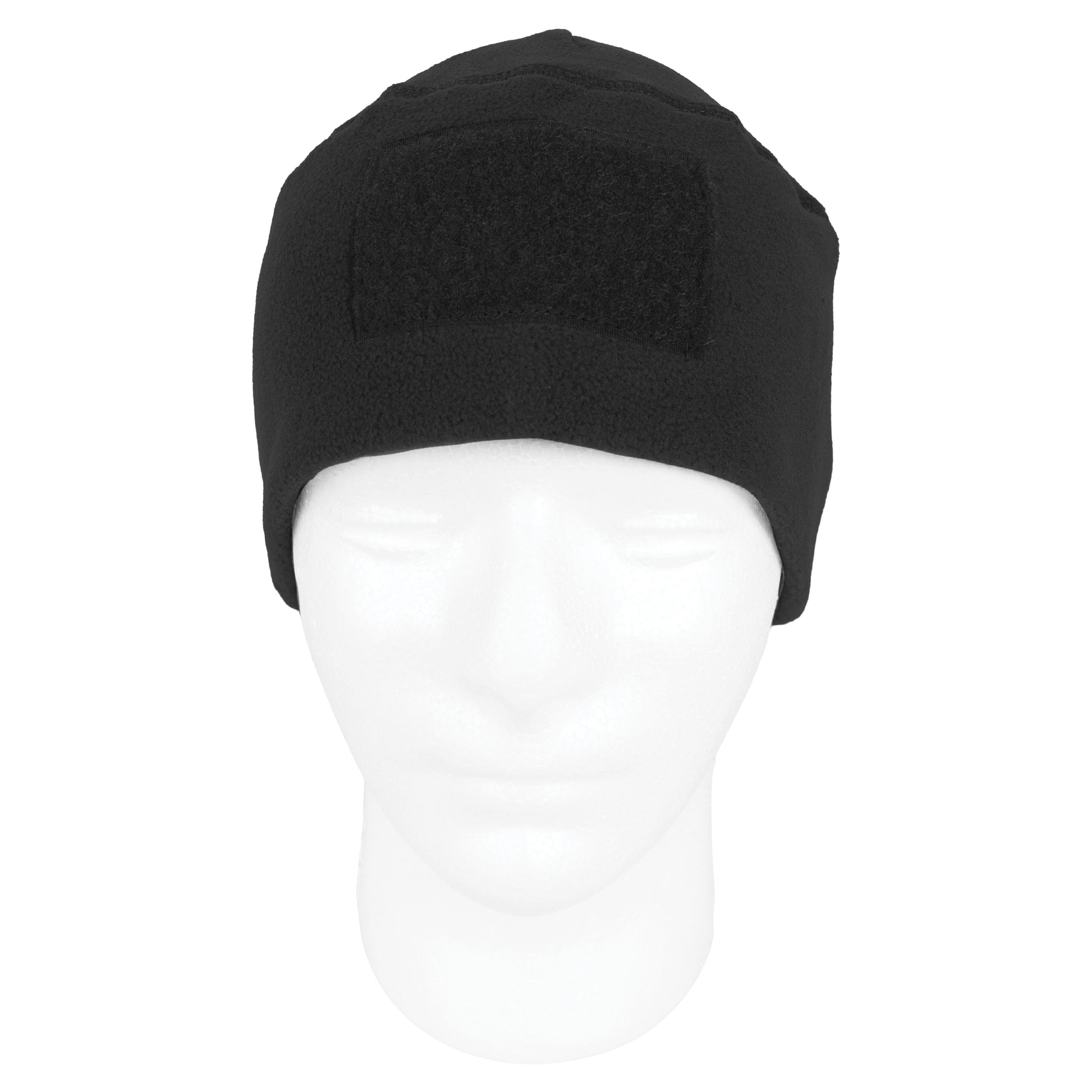 Rothco Tactical Watch Cap in Black – Warm Polar Fleece Beanie with Patch Panel