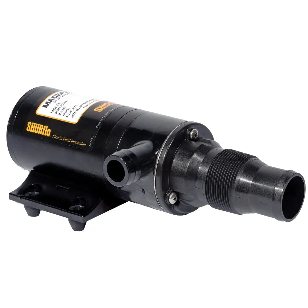 Shurflo by Pentair Self-Priming Dual Blade Macerator Pump - 24VDC, 13 GPM for Marine Waste Management