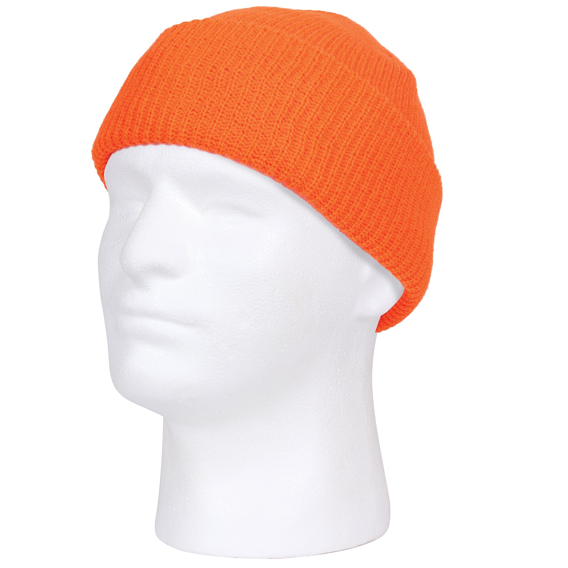 Rothco Acrylic Watch Cap in Orange – Warm Double-Layer Headwear for Cold Weather