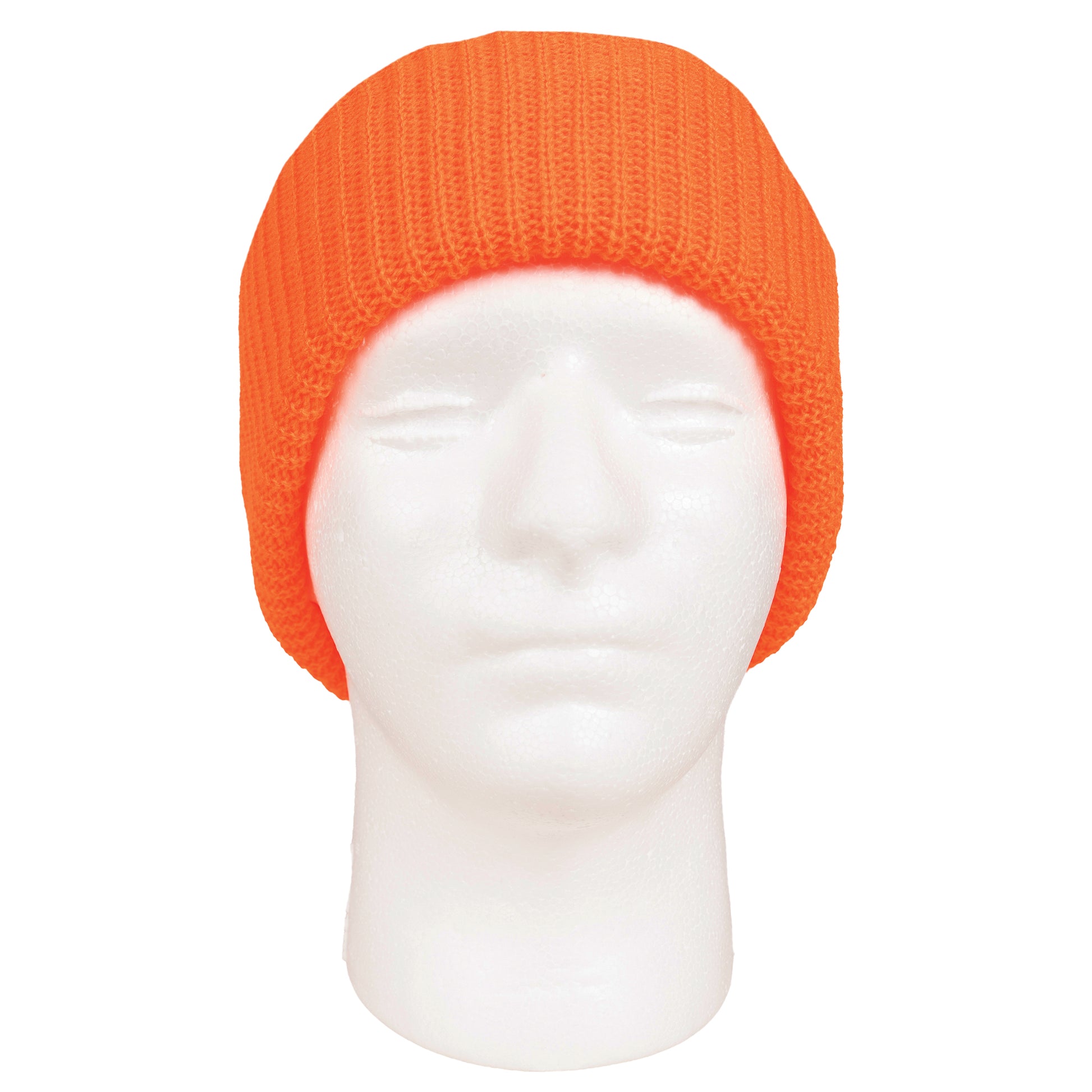 Rothco Acrylic Watch Cap in Orange – Warm Double-Layer Headwear for Cold Weather