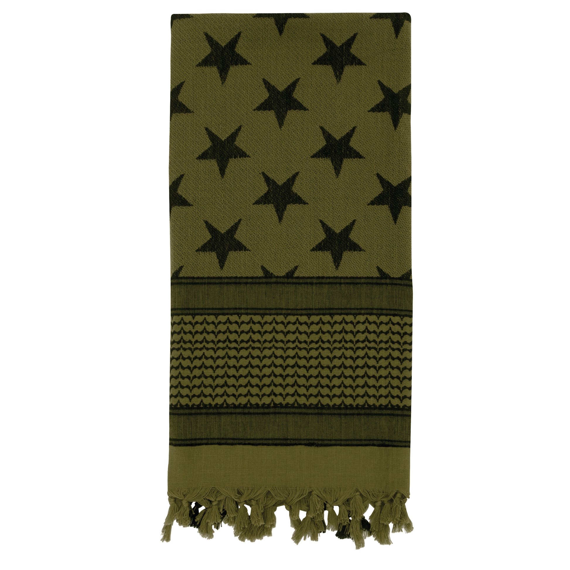 Rothco Stars and Stripes US Flag Shemagh Tactical Desert Keffiyeh Scarf in Olive Drab