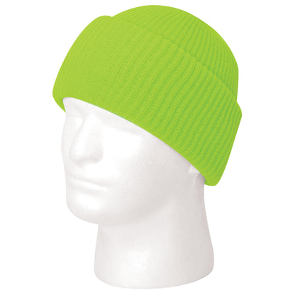 Rothco Acrylic Watch Cap in Safety Green – Warm Winter Headwear for Outdoor Activities