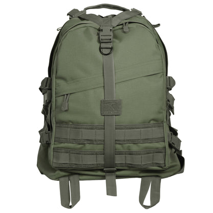 Rothco Large Transport Pack Foliage Green – Tactical MOLLE Backpack with Hydration Compatibility