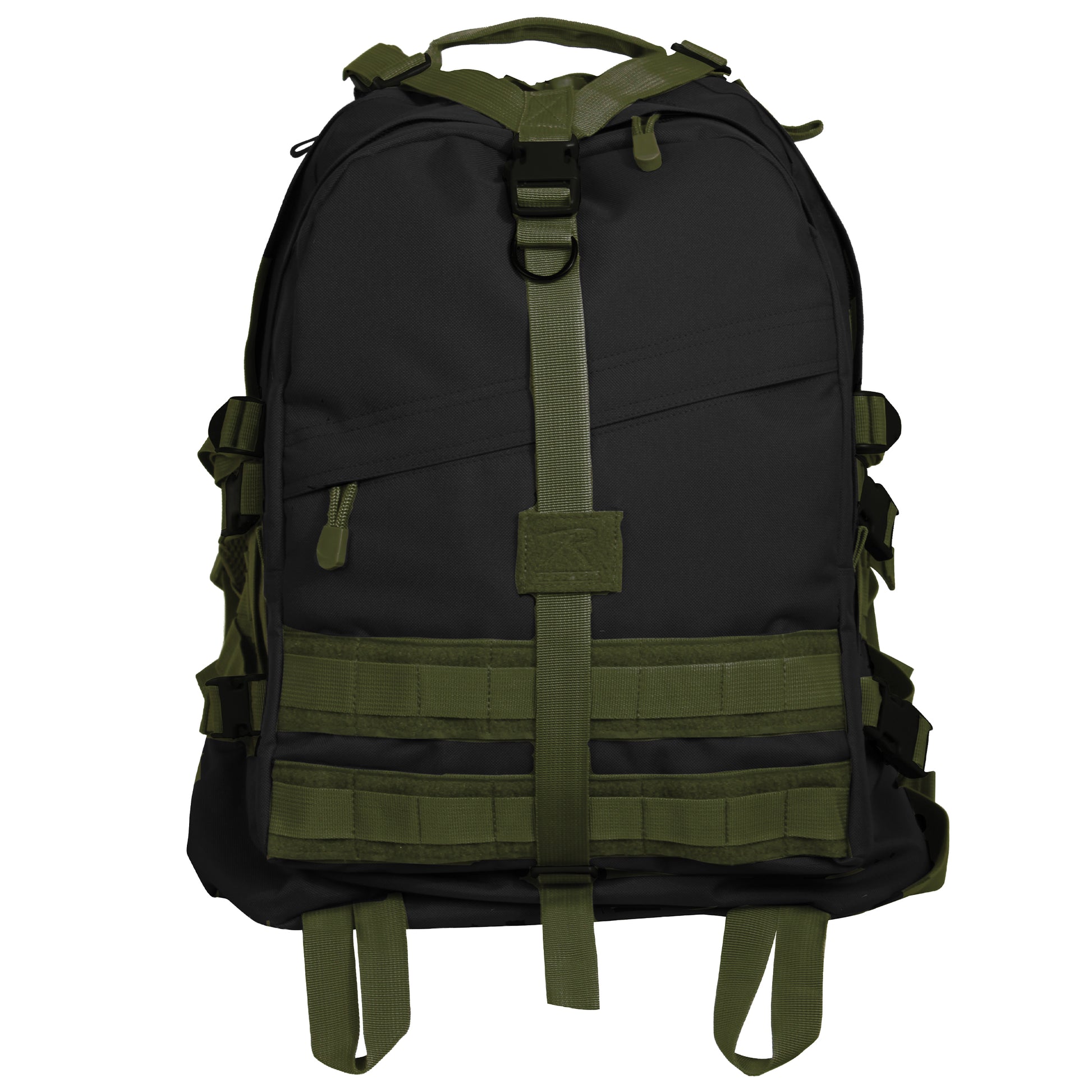Rothco Large Transport Pack with MOLLE Compatibility and Hydration Pocket - Black / Olive Drab