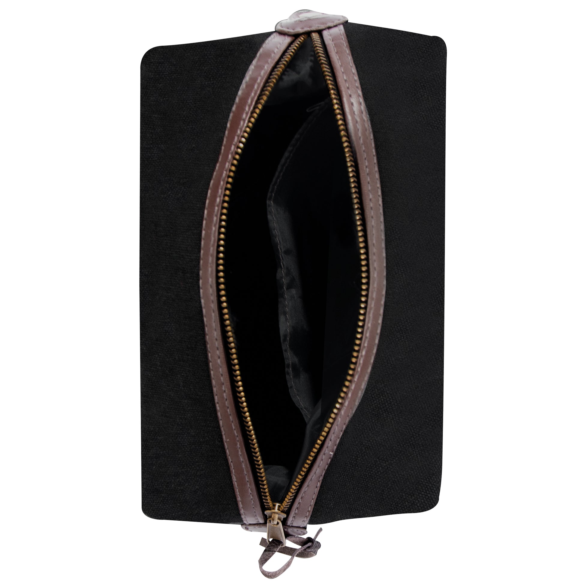 Rothco Canvas & Leather Travel Kit Black – Vintage-Inspired Toiletry Bag with Water-Resistant Cotton Canvas and Leather Accents