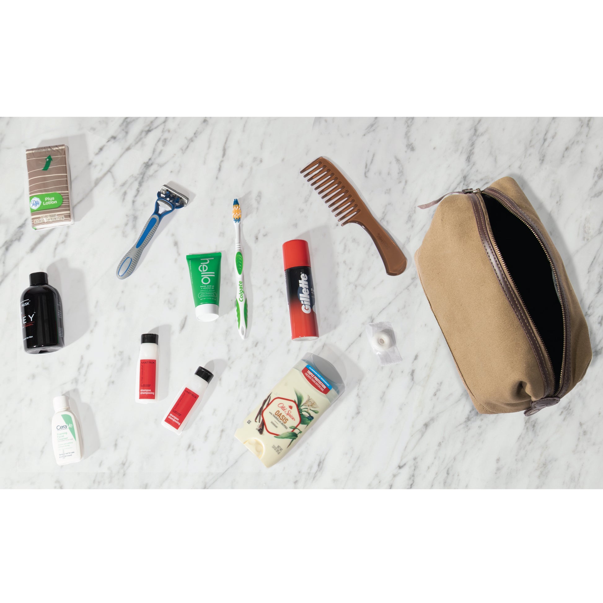 Rothco Canvas & Leather Travel Kit Black – Vintage-Inspired Toiletry Bag with Water-Resistant Cotton Canvas and Leather Accents