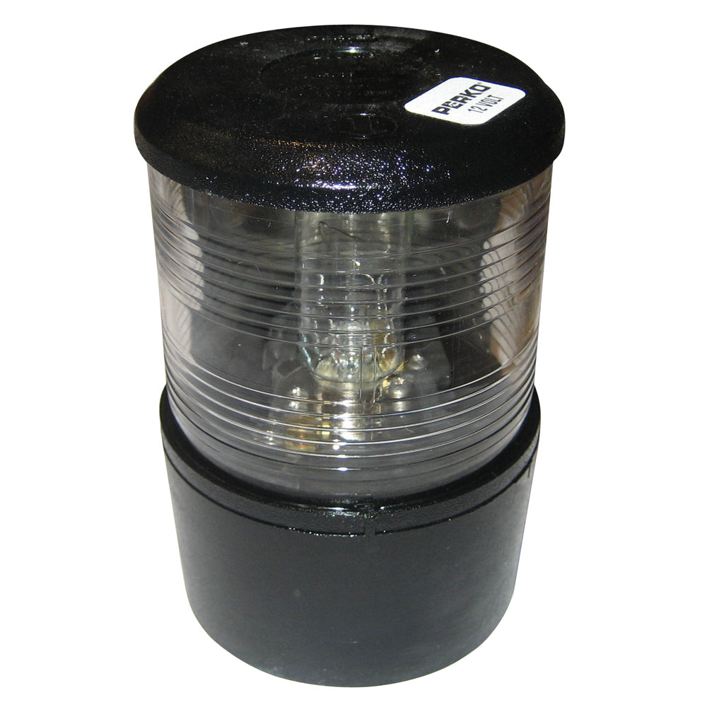 Perko Masthead Light for Sail and Power Vessels Under 65.6 Feet, 12VDC Black Base Mount with White Light