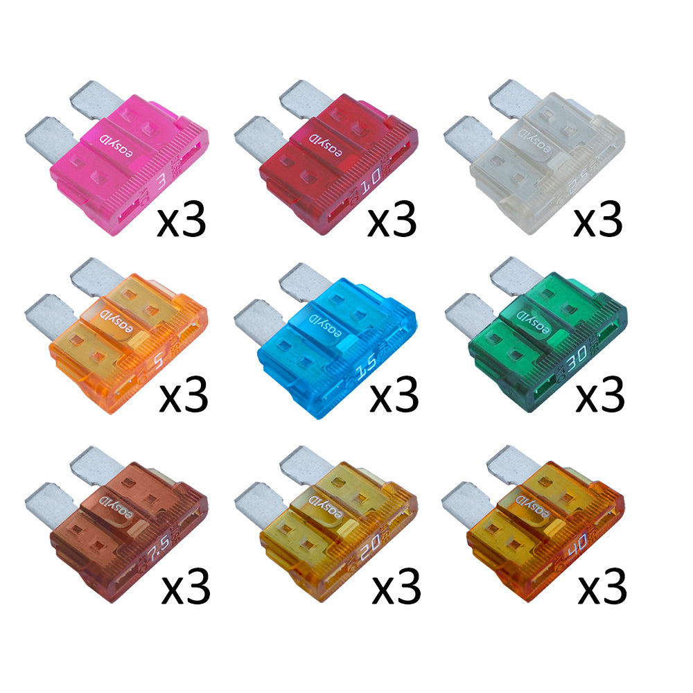 Blue Sea Systems easyID Fuse Kit Part 5290 with Illuminated ATC Fuses
