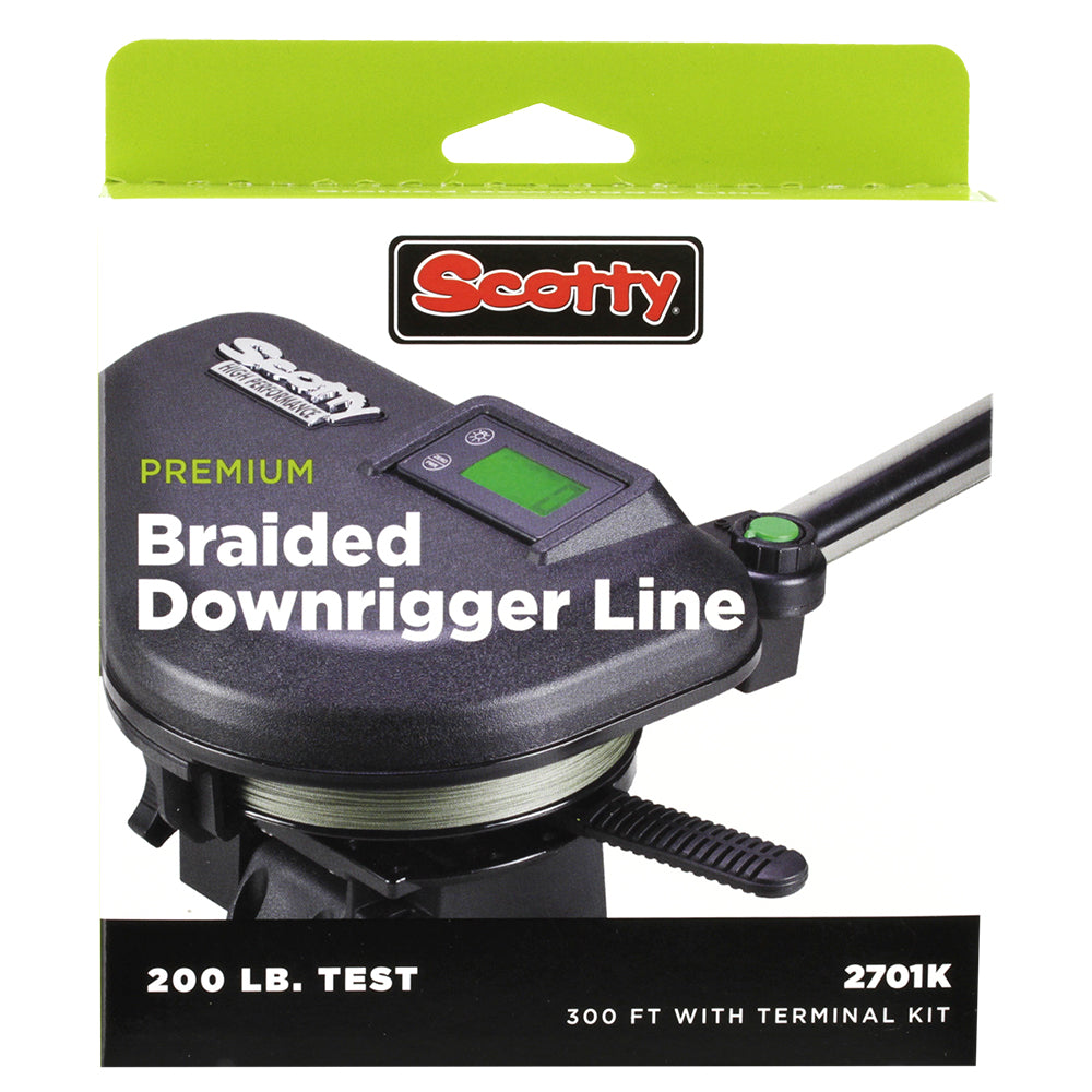 Scotty Premium Power Braid Downrigger Line - 200 ft, 200 lb Test