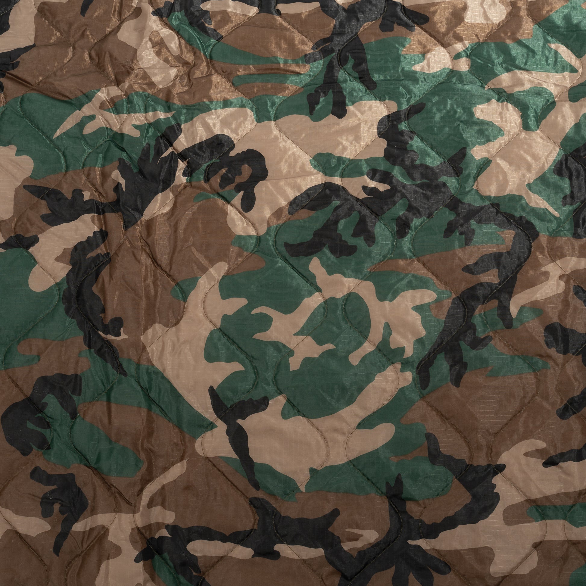 Rothco G.I. Type Camo Poncho Liner Woodland Camo – Versatile Insulation and Emergency Blanket