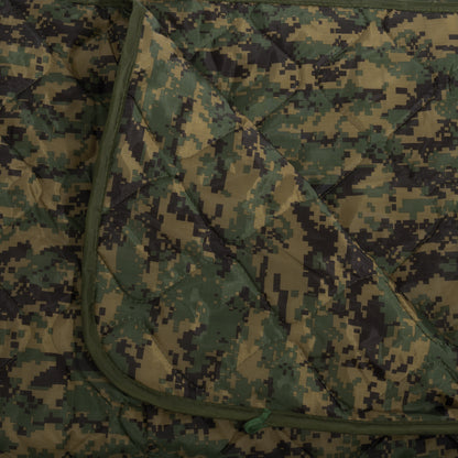Rothco G.I. Type Camo Poncho Liner Woodland Digital Camo – Versatile Insulation and Outdoor Comfort