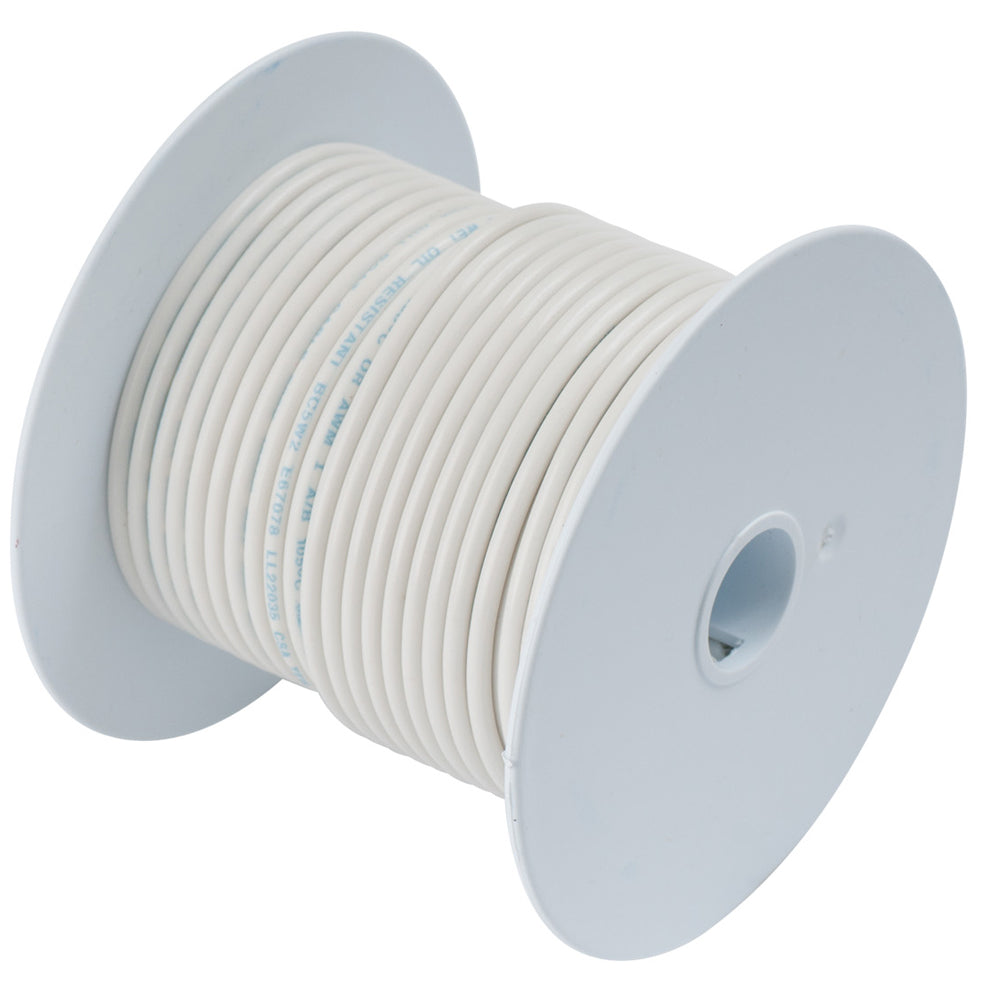 Ancor White 10 AWG Tinned Copper Wire - 100 Feet