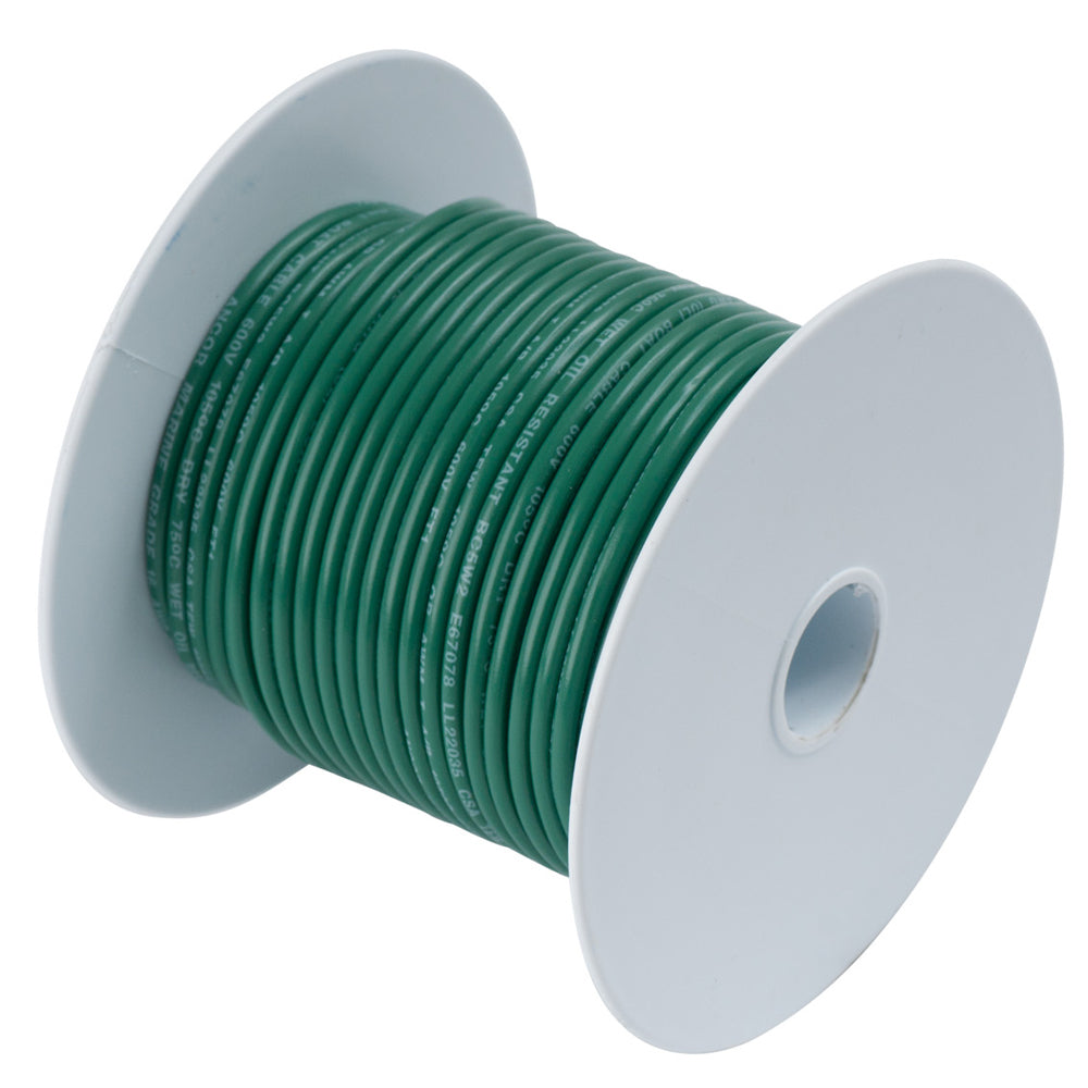 Ancor Green 14 AWG Tinned Copper Marine Wire - 100 Feet