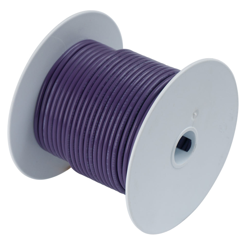Ancor Purple 14 AWG Tinned Copper Wire - 100 Feet, Marine Grade