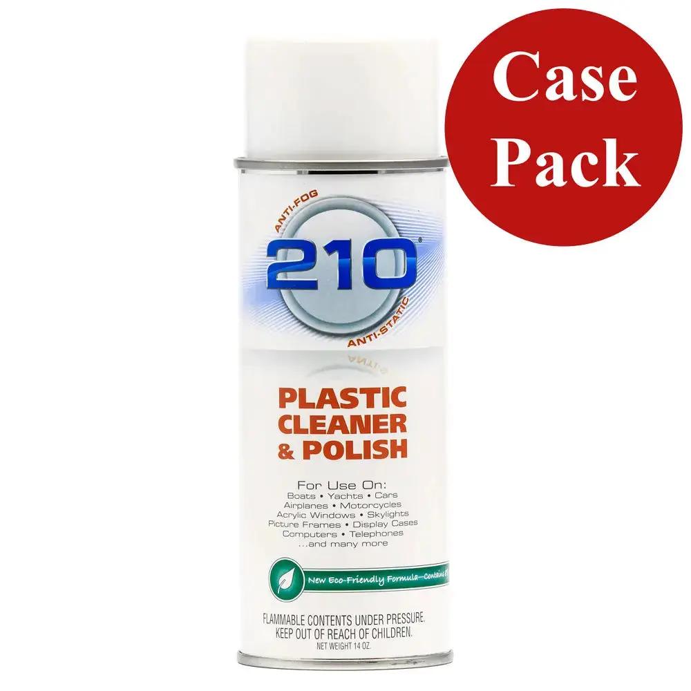 Camco 210 Plastic Cleaner and Polish - 14oz Spray (Case of 12) by Camco