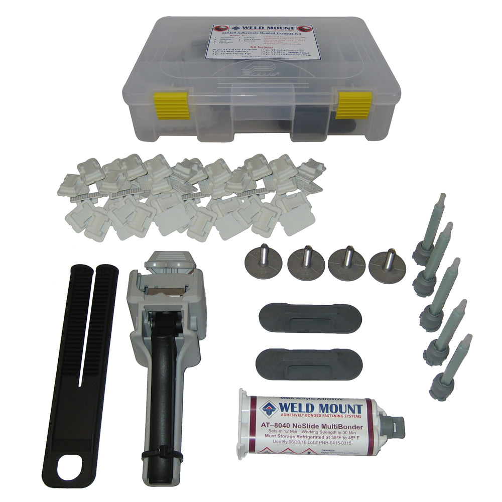 Weld Mount Adhesively Bonded Fastener Kit with AT 8040 Adhesive