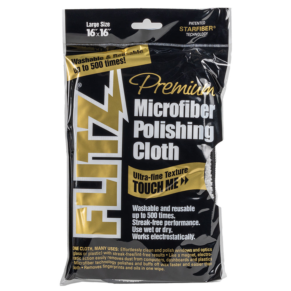 Flitz Microfiber Polishing Cloth 16 x 16 Inches - Premium Cleaning and Polishing Cloth