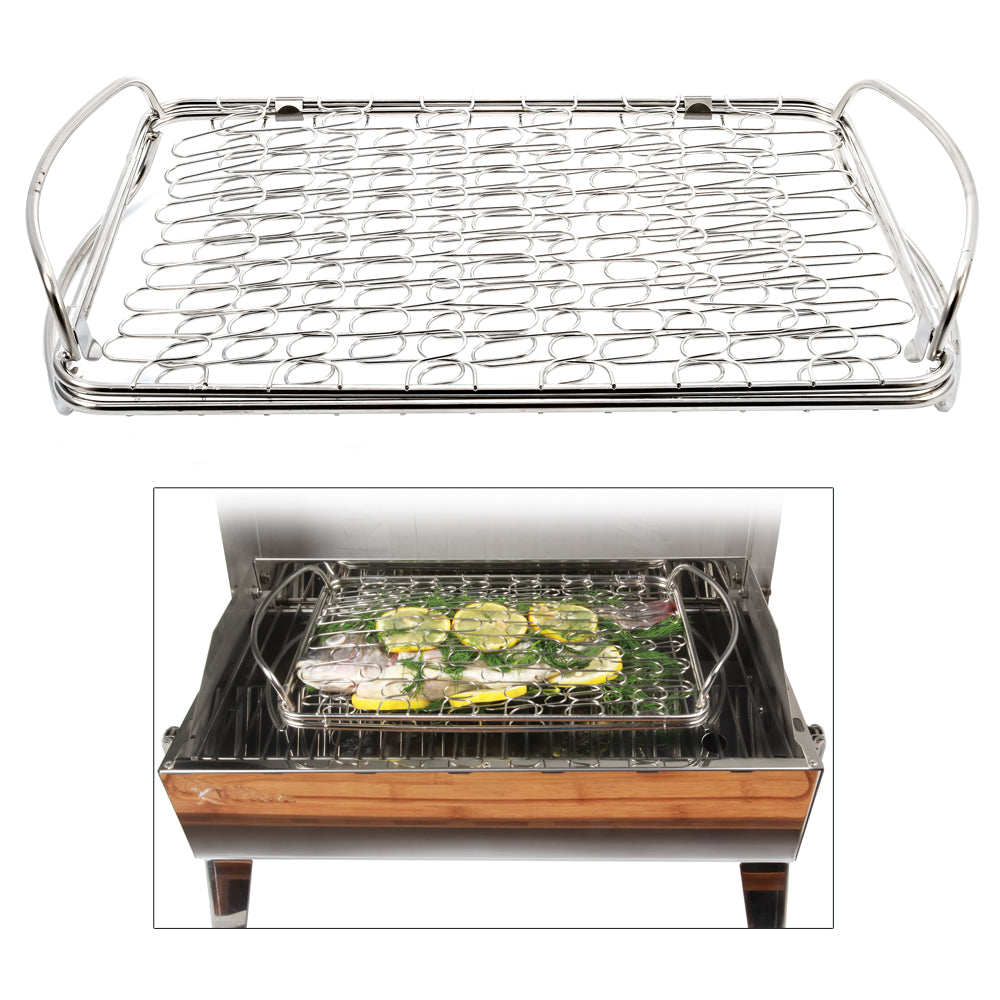 Kuuma Products Fish Basket - Stainless Steel Cooking Basket for Delicate Foods