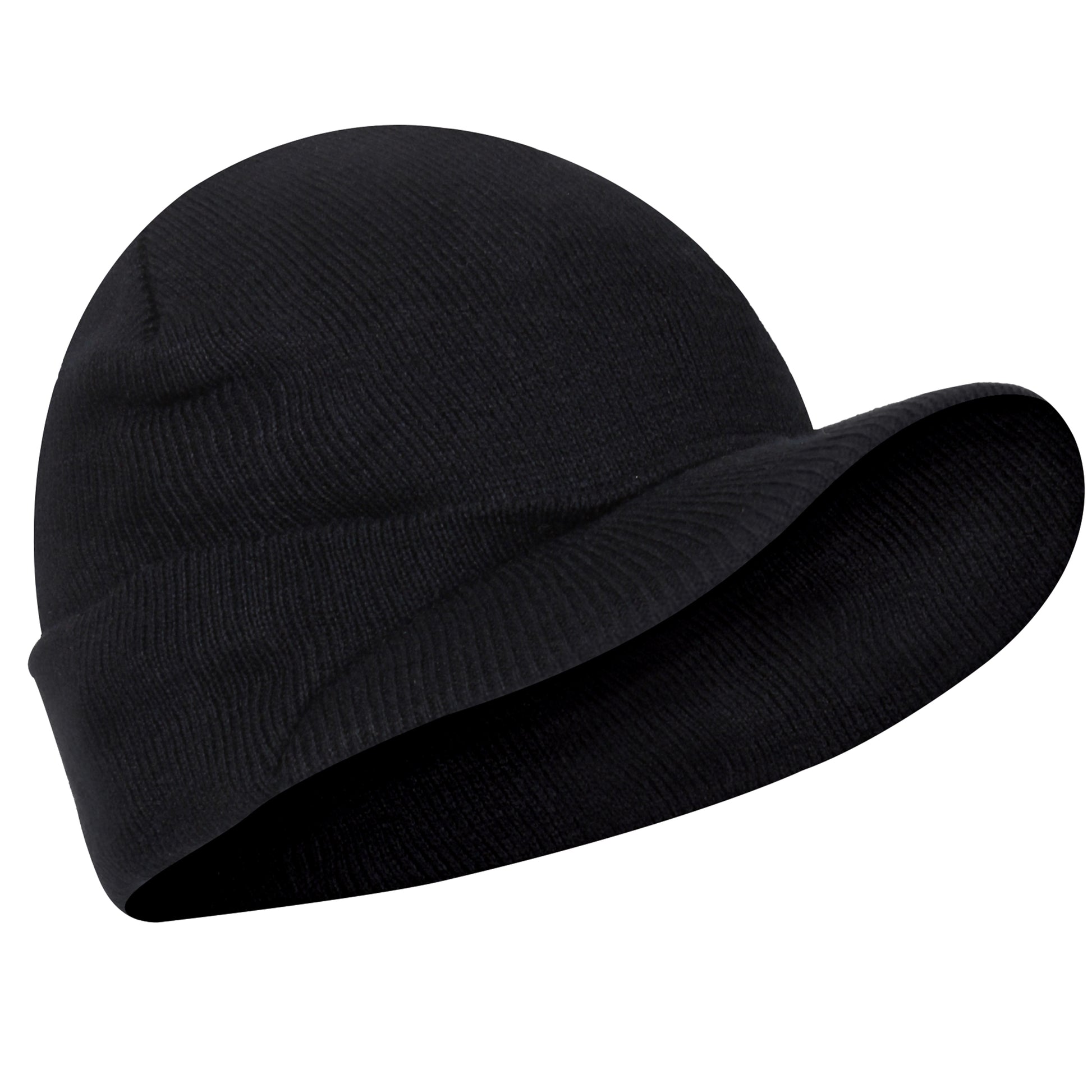 Rothco WWII M1941 Acrylic Knit Watch Cap with Brim – Black