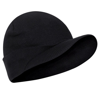 Rothco WWII M1941 Acrylic Knit Watch Cap with Brim – Black