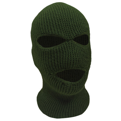 Rothco 3 Hole Acrylic Knit Face Mask in Olive Drab - Cold Weather Protection