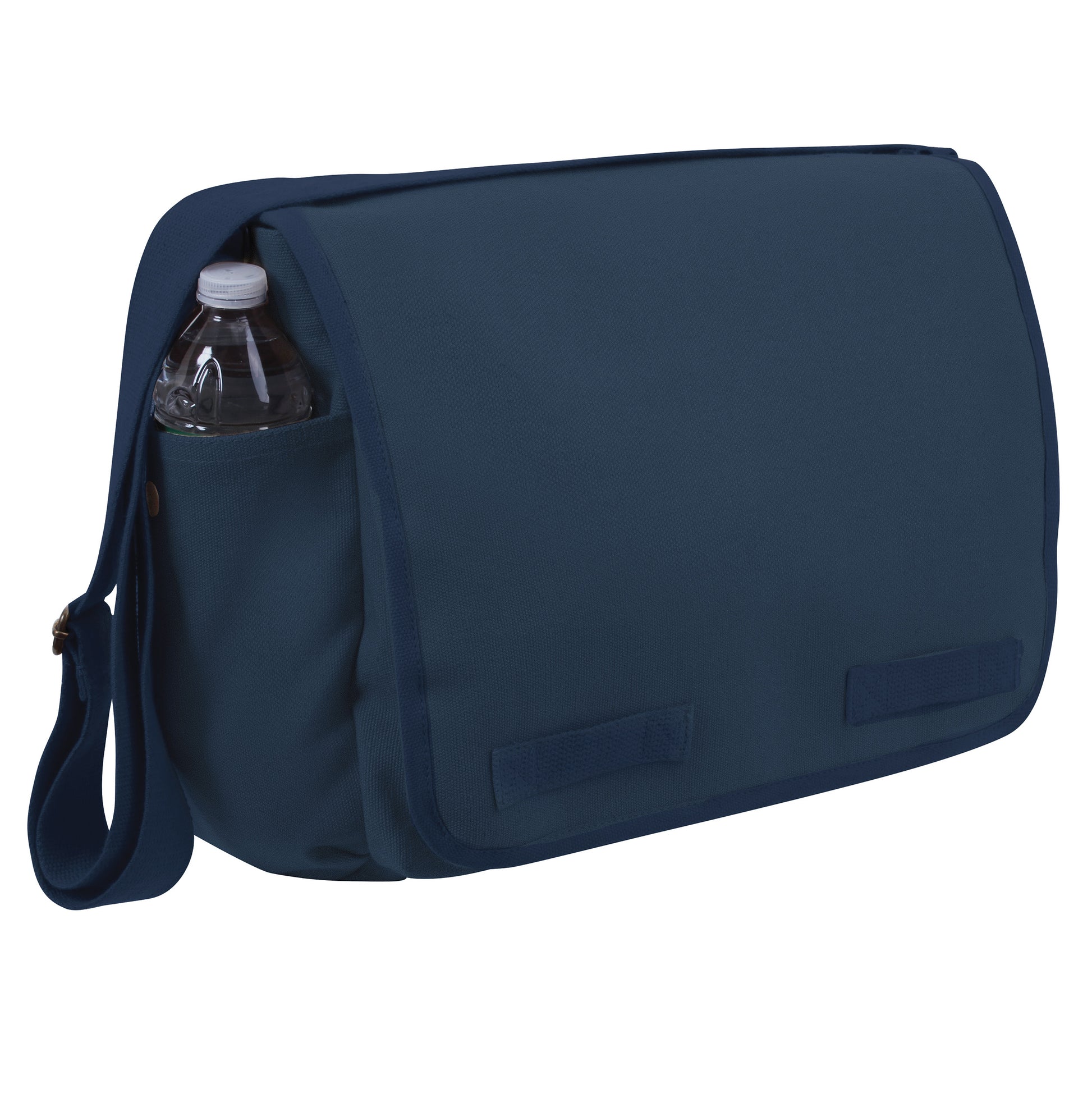 Rothco Classic Canvas Messenger Bag in Blue – Durable Heavy-Duty Military-Style Travel and Commuter Bag