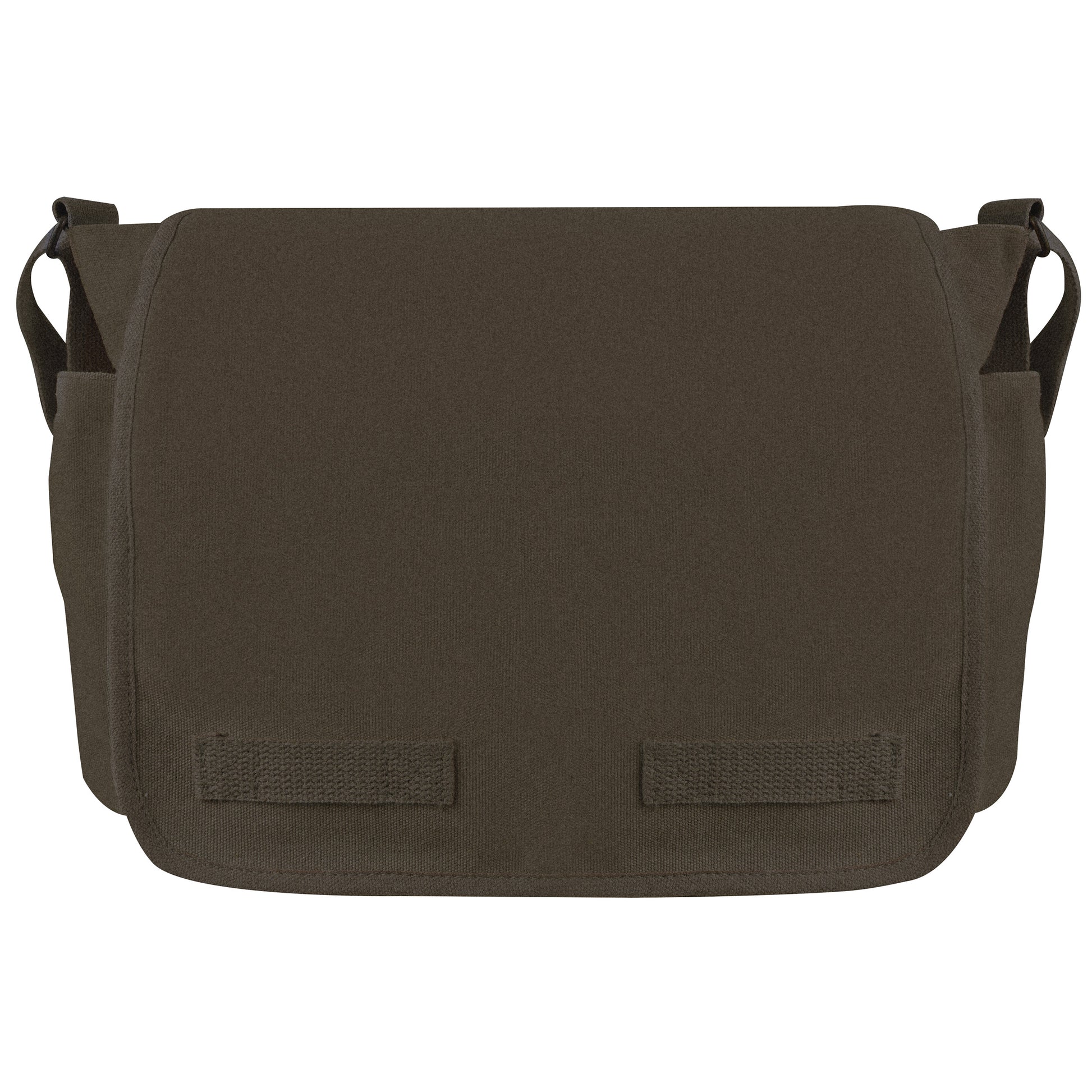 Rothco Classic Canvas Messenger Bag in Earth Brown – Heavy-Duty Military Style with Adjustable Strap