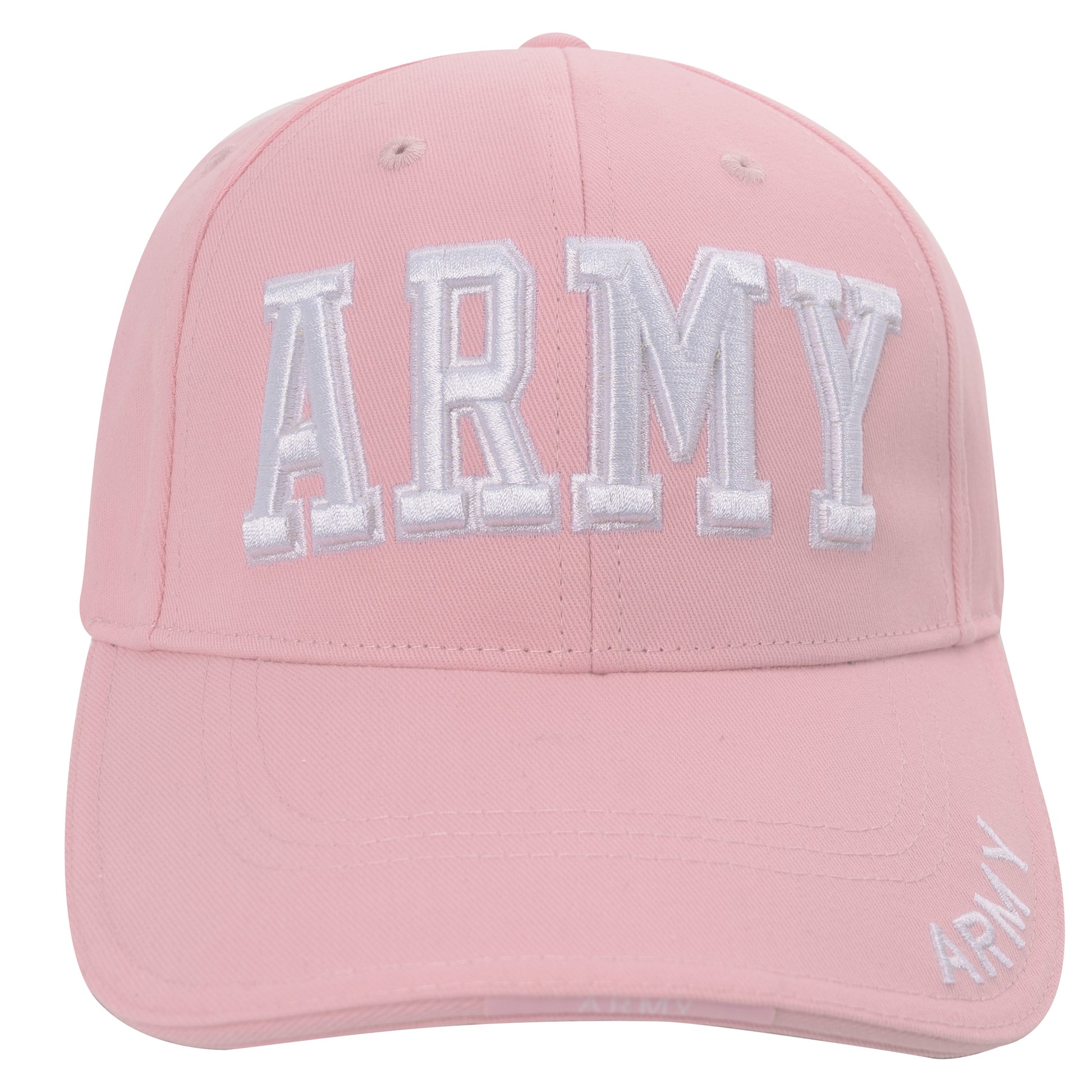 Rothco Deluxe Army Embroidered Low Profile Insignia Cap in Pink – Adjustable Brushed Cotton Twill Headwear