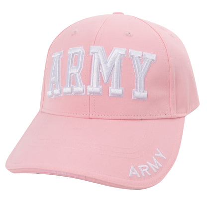 Rothco Deluxe Army Embroidered Low Profile Insignia Cap in Pink – Adjustable Brushed Cotton Twill Headwear